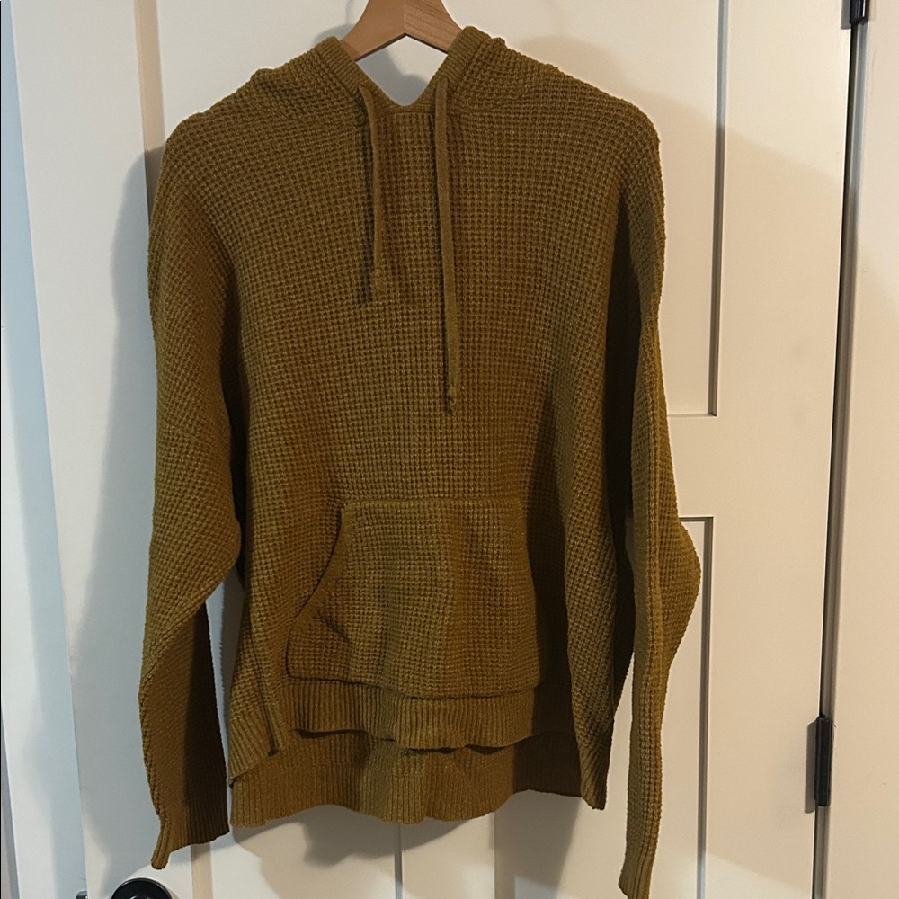 Aerie Women's Mustard Hooded Sweater